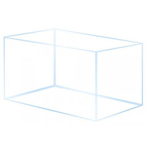 Akwarium proste, szkło opti-white, silikon transparentny [30l, 40x25x30 cm]