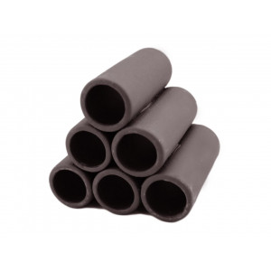 Ozdoba ceramiczna piramida z sześciu rurek ProGrow Cave BR-166, brązowa