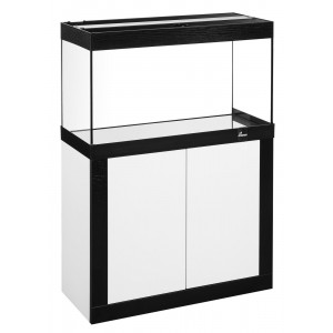 Zestaw Diversa Fine Line LED Expert 120x40 (240l) z szafką, biało czarny