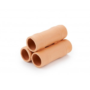 Ozdoba ceramiczna piramida bambus Happet U928, beżowa