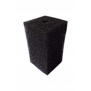 Gąbka czarna kwadratowa 12x7x7 cm 20 ppi z otworem