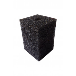 Gąbka czarna kwadratowa 10x7x7 cm 20 ppi z otworem