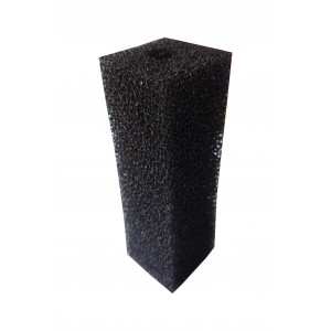 Gąbka czarna kwadratowa 15x5x5 cm 20 ppi z otworem