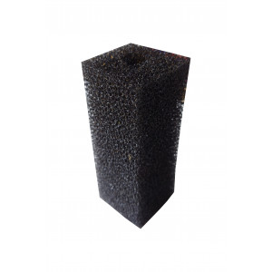 Gąbka czarna kwadratowa 12x5x5 cm 20 ppi z otworem