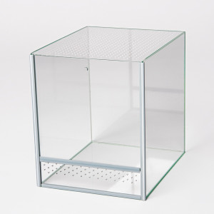 Terrarium Diversa Pająk 2.0, szkło float, silikon transparentny, z gilotyną [22,5l, 25x30x30 cm]