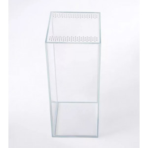Terrarium Diversa Modliszka, szkło opti-white, silikon transparentny, z przykrywką [13,7l, 15x15x40 cm]
