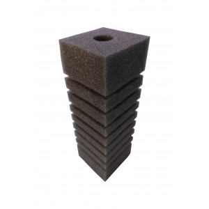 Gąbka szara kwadratowa 15x5x5 cm 45 ppi z otworem
