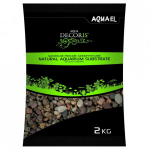 Żwirek kwarcowy wielobarwny rzeczny Aquael Aqua Decoris 5-10 mm 2kg