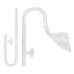 Zestaw szklany wlot/wylot Aqua Nova NCO2-GLASSSET na wąż o śr. 16/22 mm