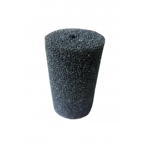 Gąbka czarna okrągła 12x7 cm 20 ppi z otworem