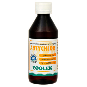 Preparat uzdatniający wodę Zoolek Antychlor 30 ml