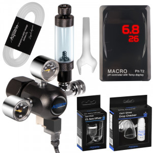 Zestaw CO2 Aquario Exclusive 2.0 z elektrozaworem i komputerem pH, bez butli