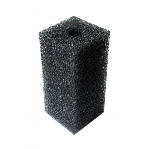 Gąbka czarna kwadratowa 10x5x5 cm 20 ppi z otworem