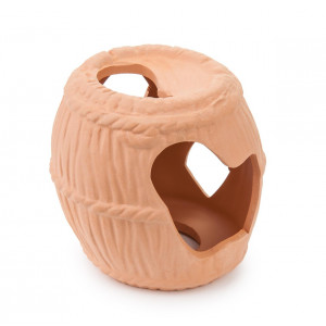 Ozdoba ceramiczna beczka z otworami Happet U950, beżowa