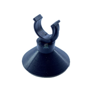 Przyssawka czarna z uchwytem o śr. 12 mm
