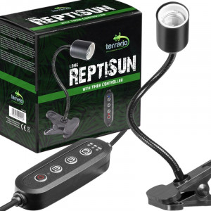 Lampa z programatorem czasowym Terrario Long ReptiSun Time Control E27
