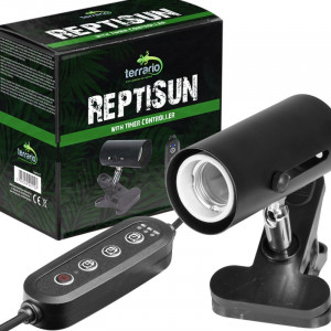 Lampa z programatorem czasowym Terrario ReptiSun Time Control E27