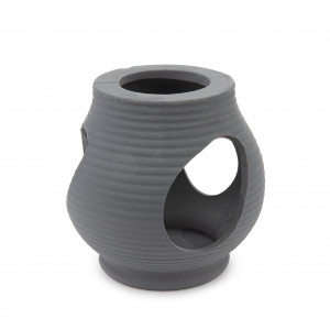 Ozdoba ceramiczna dzban z otworami Happet U941, szara