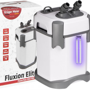 Filtr kubełkowy Kruger Meier Fluxion Elite 1000 UVC PRO (850l/h) z lampą UV oraz mediami filtracyjnymi