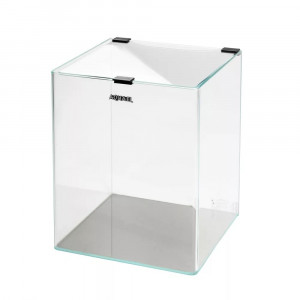 Akwarium Aquael Opti Tank Rounded 20 z szybą nakrywową z czarnymi uchwytami [19l, 25x25x30 cm]