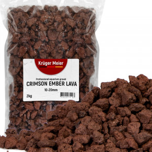 Lawa wulkaniczna, podłoże strukturalne Kruger Meier Crimson Ember Lava 10–20 mm 2kg