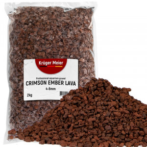 Lawa wulkaniczna, podłoże strukturalne Kruger Meier Crimson Ember Lava 4-8 mm 2kg