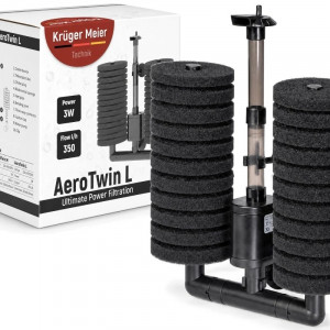 Filtr gąbkowy z pompą Kruger Meier AeroTwin L (350l/h)
