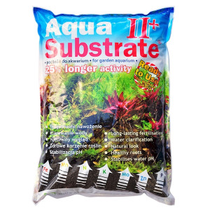 Podłoże aktywne dla roślin Aqua Art Aqua Substrate II+ 5,4kg czarne