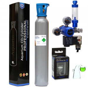 Zestaw CO2 Aquario BLUE Professional z butlą 8l i elektrozaworem