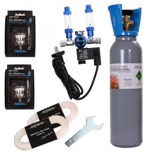 Podwójny zestaw CO2 Aquario BLUE TWIN Professional z butlą 5l i elektrozaworem