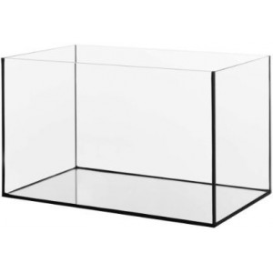 Akwarium proste, szkło float, silikon czarny [4,5l, 20x15x15 cm]