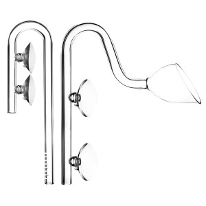 Zestaw szklany wlot/wylot kielich Nattec AquaGlass AQG na wąż o śr. 16/22 mm