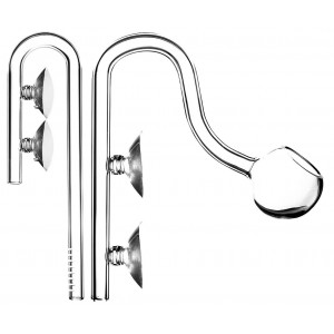 Zestaw szklany wlot/wylot okrągły Nattec AquaGlass AQG na wąż o śr. 16/22 mm