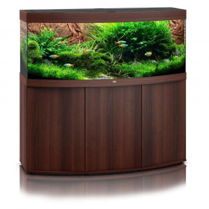 Zestaw Juwel VISION 450 z dwiema belkami Helialux Spectrum LED (450l) z szafką, ciemne drewno
