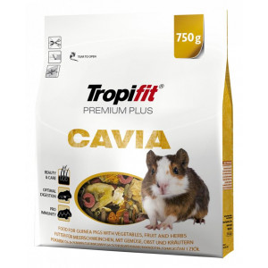 Pokarm dla kawii domowych (świnek morskich) Tropifit Premium Plus Cavia 750g