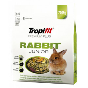 Pokarm dla młodych królików Tropifit Premium Plus Rabbit Junior 750g