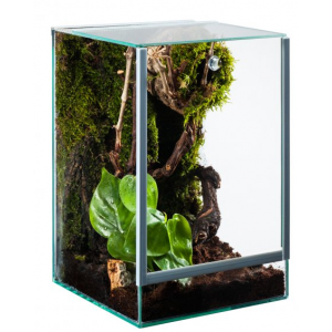 Terrarium Diversa Pająk, szkło float, silikon transparentny, z gilotyną [4,5l, 15x15x20 cm]