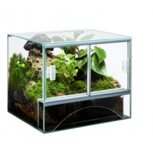 Terrarium Diversa, szkło float, silikon transparentny, z gilotyną [18l, 30x25x25 cm]