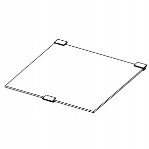 Szyba nakrywowa z uchwytami Aquael Shrimp Smart 20 (25x23,3 cm) biała