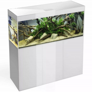 Zestaw Aquael GLOSSY ST 120 DAY&NIGHT 2.0 (260l) z szafką, biały